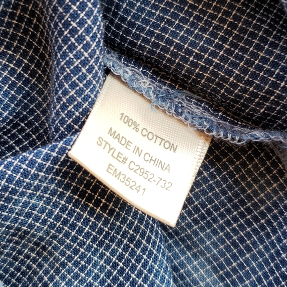 Anthro Cloth & Stone Large Tie Dye Blue Tee - Picture 7 of 8